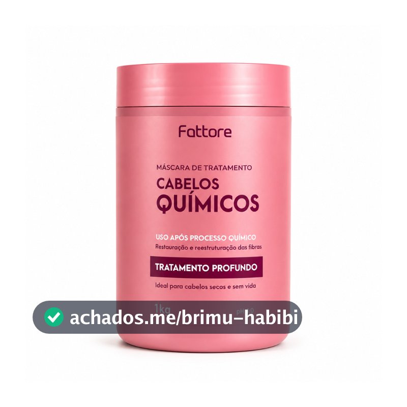 Máscara de Tratamento Pós Química Profissional 1KG – Reparação Profunda e Força Fattore