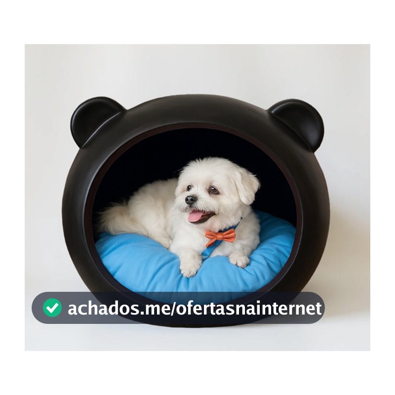 Casa Cachorro Pet De Polietileno C/ Almofada Cama M