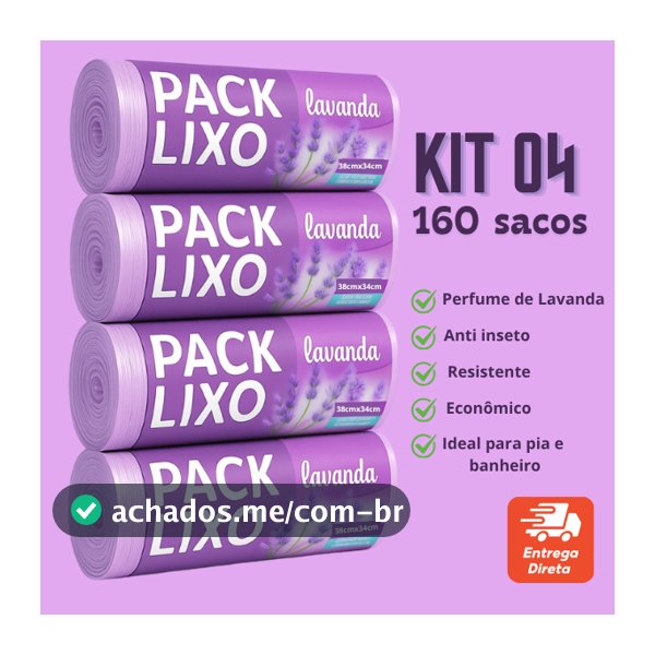 Saco de Lixo Cheiroso Lavanda 10L Saco de lixo Perfumado Neutraliza Odor Pia Banheiro Perfume Suave