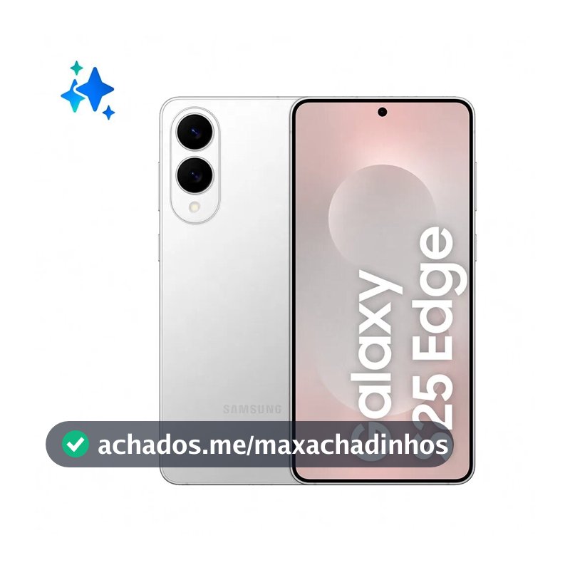 Smartphone Samsung Galaxy S25 Edge 512GB 5G - Titânio Prata, Galaxy AI, Câmera Dupla 200MP, RAM 12GB, Tela 6.7"
