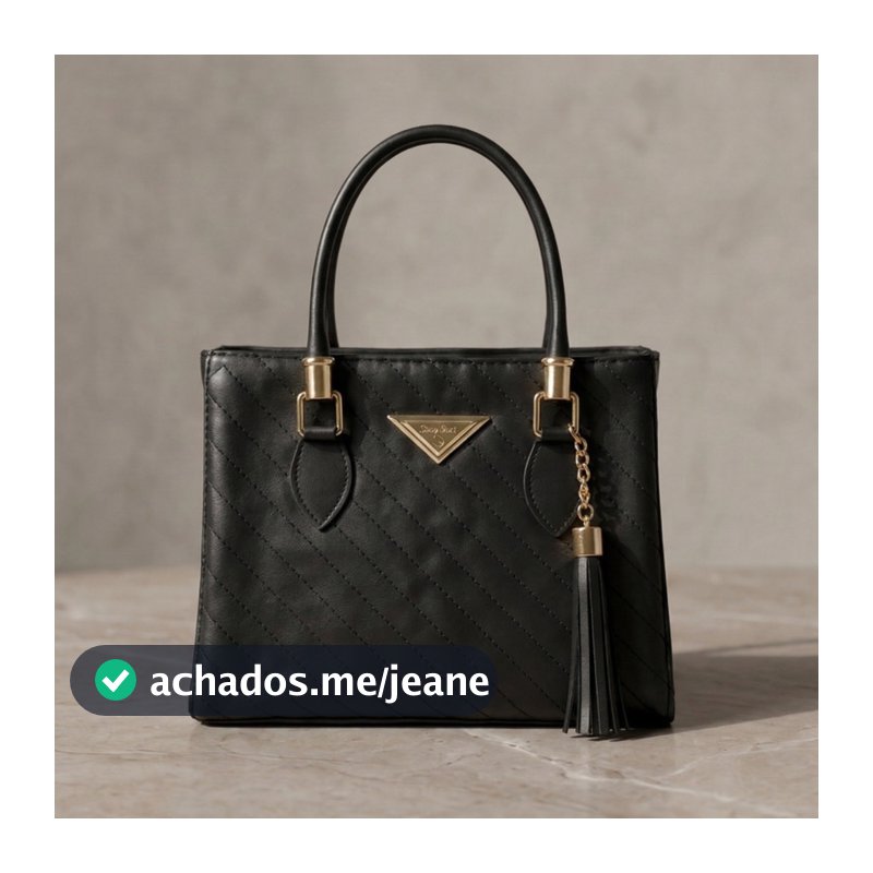 Bolsa Feminina Lorena Média Shopbag Bordada Linea Lançamento