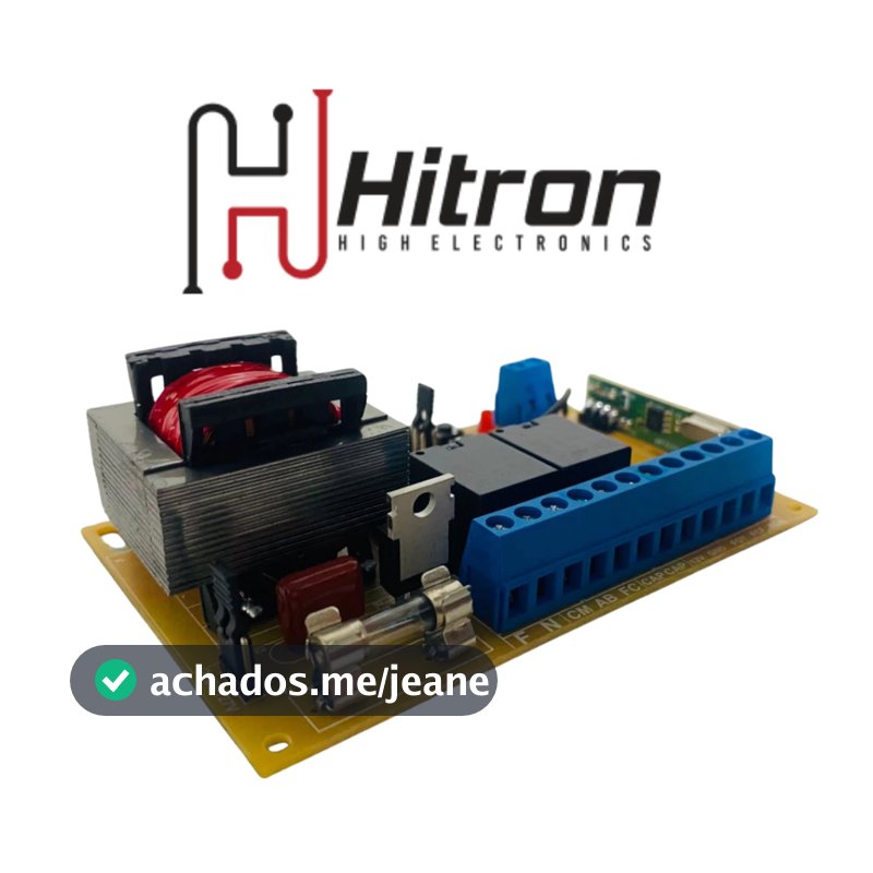 Central Universal p/ Motor Portão Deslizantes Basculante Até 1/3HP GAREN AGL PECCININ Hitron H2 Full