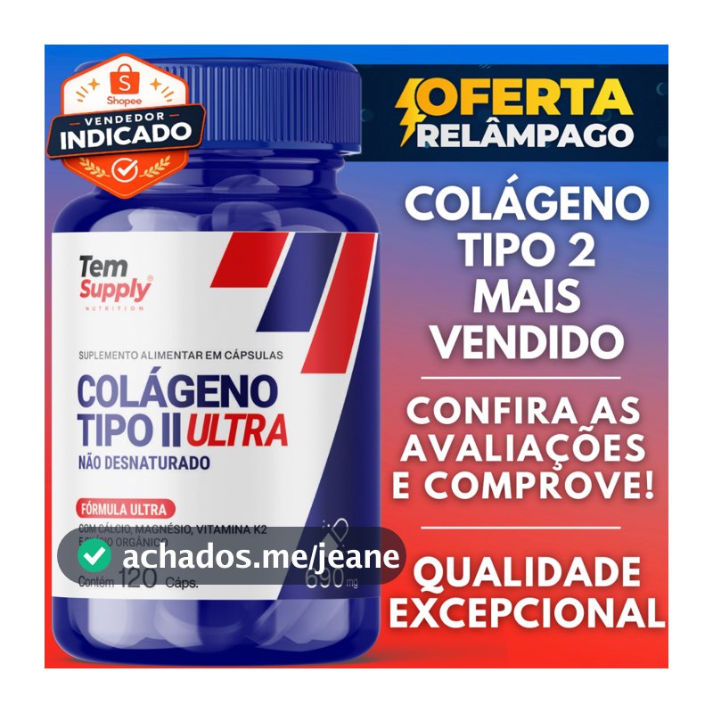 Colageno Tipo 2 Premium 40mg Fórmula ULTRA 120 Cáps