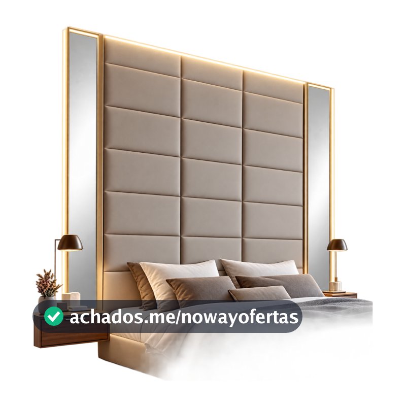 Kit com 30 Cabeceiras 60X20 Modulada Autocolante Para Cama Box Envio imediato