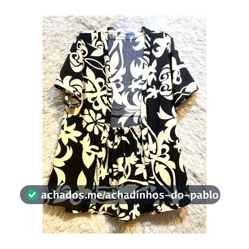 Conjunto Feminino Estampado Tropi c/ Chamise & Short J-1