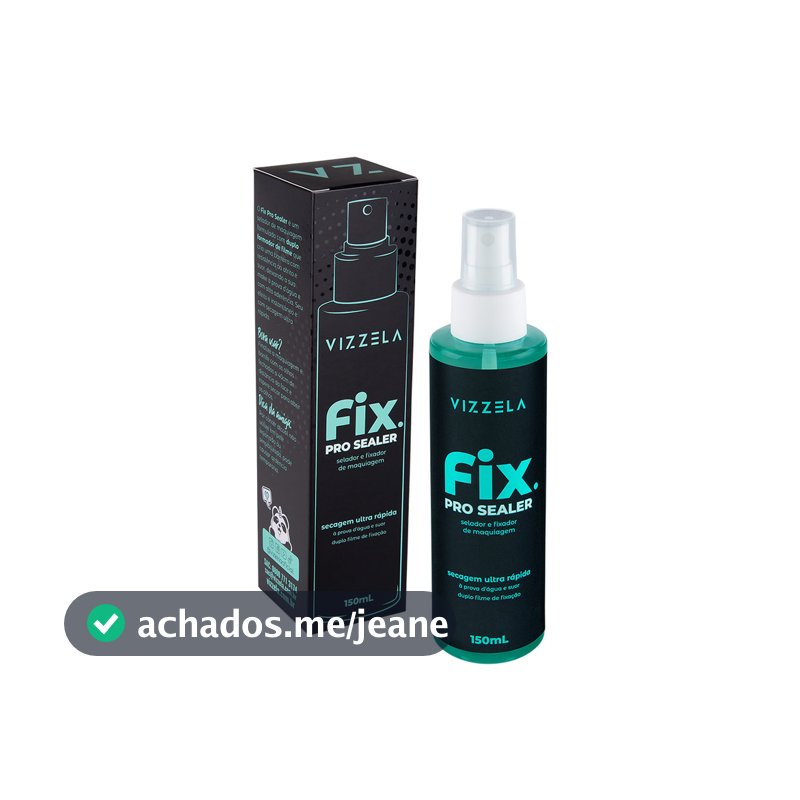 Fix Pro Sealer Fixador De Maquiagem E Selador Para Aumentar A Durabilidade Da Make Vizzela