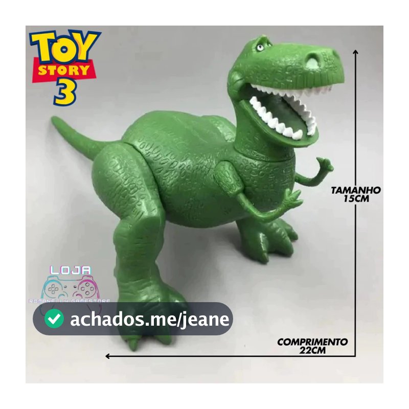 Rex Toy Story Boneco Action Figure Colecionavel Dinossauro Tiranassuro Rex Enfeite Colecionavel Gamer Geek