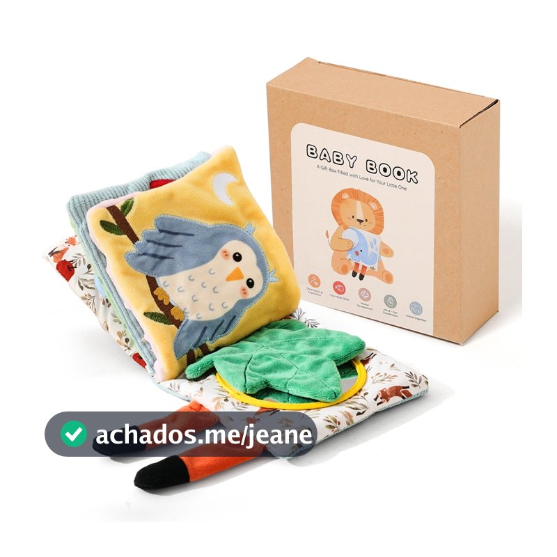 2025 Novo Livro De História De Pano Macio Do Bebê Com Recurso De Som Espremível Brinquedos Cauda Para Crianças Educacion