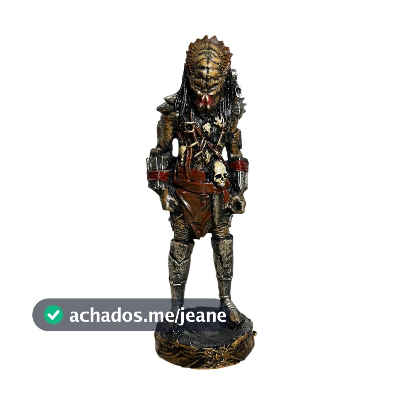 Boneco Predador Resina Premium Grande Action Figure Estátua Colecionável 25cm