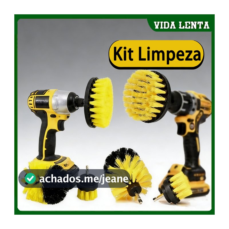 Kit Escovas De Limpeza Pesada Encaixe Parafusadeira Furadeira Para Limpeza Automotiva Lavar Sofás Tecidos Couros Estof