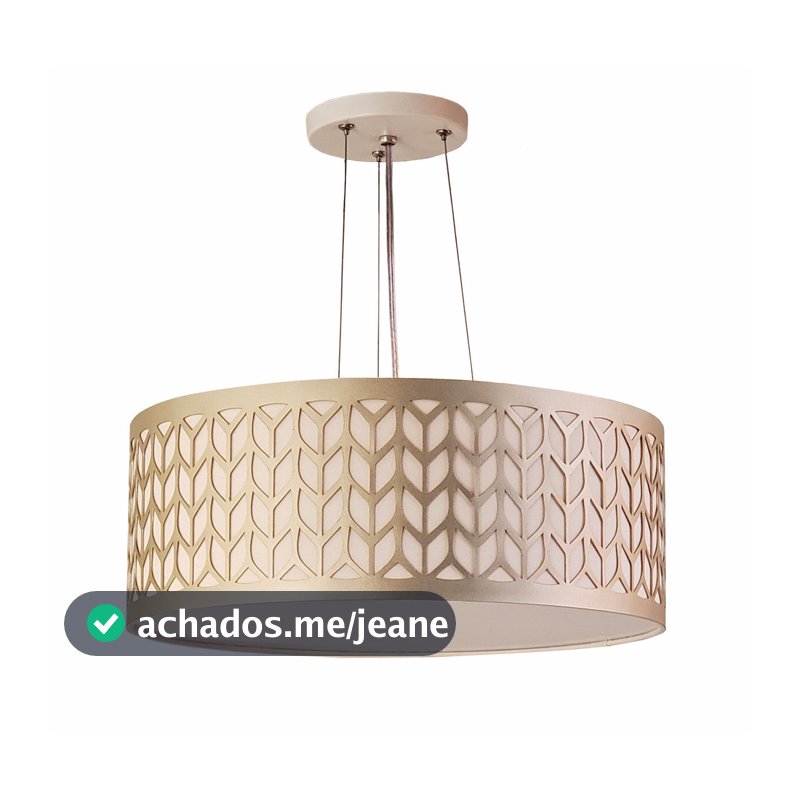 Lustre Pendente Cúpula Recorte Bronze 40X15 2E27 Bivolt