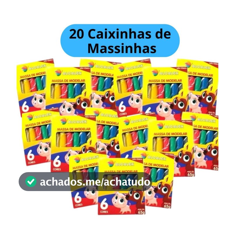 Kit 5 a 20 Unidades Massinha de Modelar 65g cada Lembrancinha Festa Aniversário