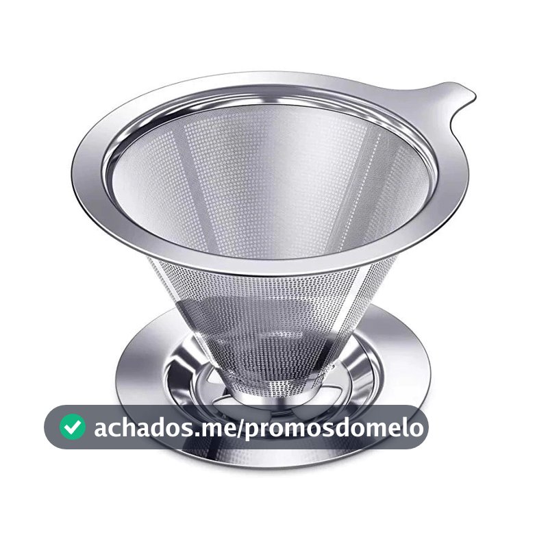 Cafe Filtro Coador Inox Reutilizavel Naoprecisa de papel
