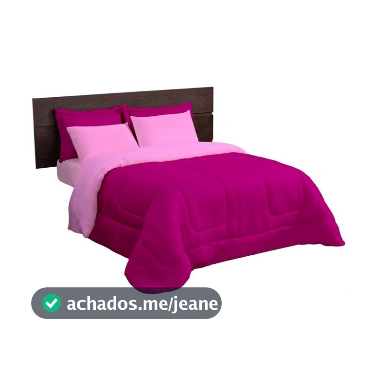 Edredom Casal Queen 3 Pçs D.face preto varias cores