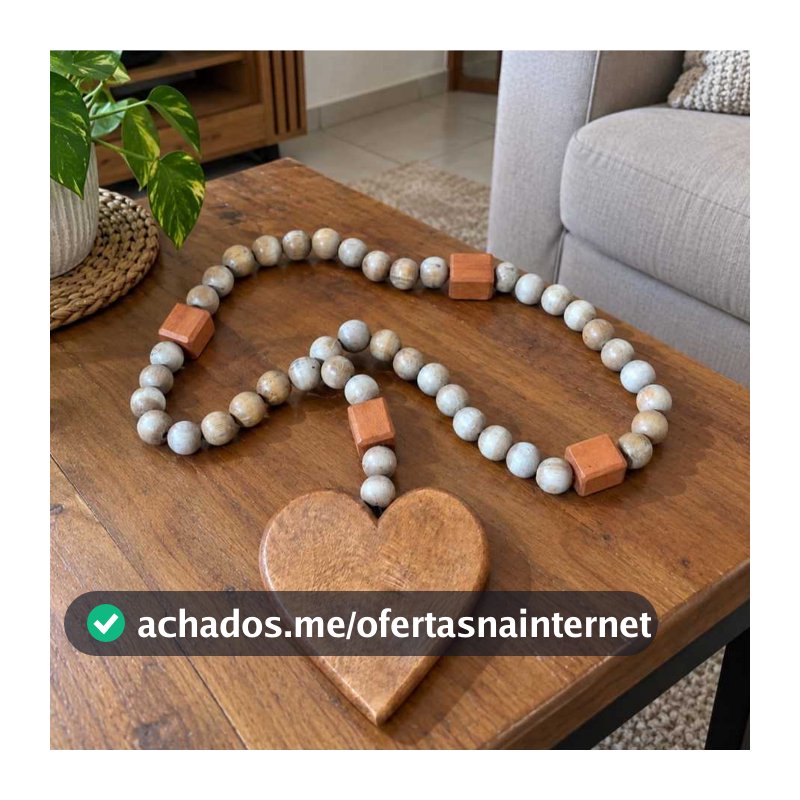 Colar De Coração Para Mesas E Prateleiras, Produto Em Madeira Artesanal Decoração Rústica Para Sala