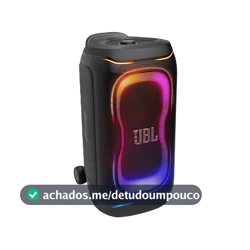 Caixa de Som JBL PartyBox 330 280W RMS Luzes RGB e Bateria de Até 18h Preto