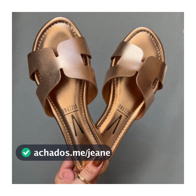 Sandália Rasteira Vizzano Original Moda Feminina Rasteirinha Tamanco Shine Paris Tendencia 6371