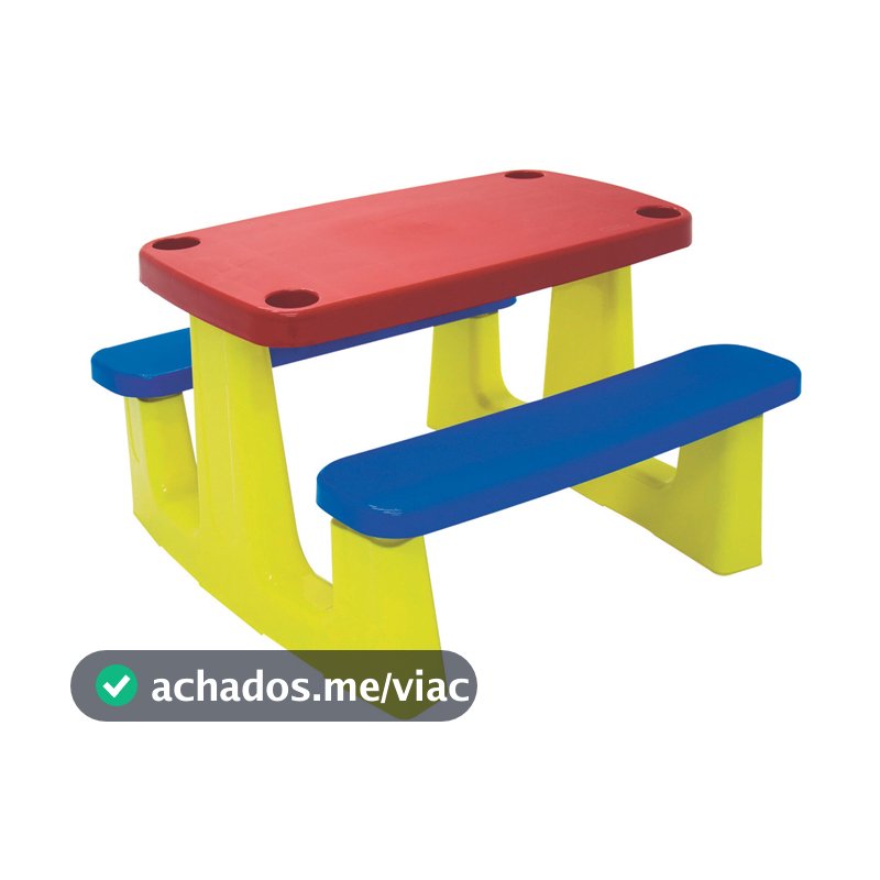 Mesa Infantil para Pic-nic e escolar colorida - 92360000 - Tramontina