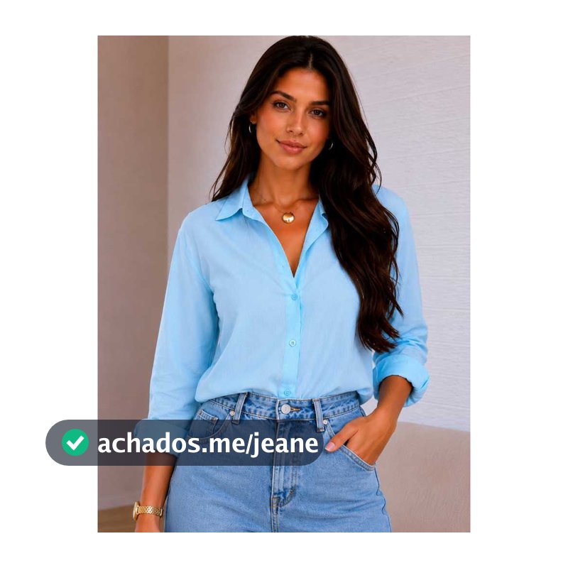 Camisa Feminina Viscolinho Manga Longa Social Casual Elegante Trabalho Confortável Slim