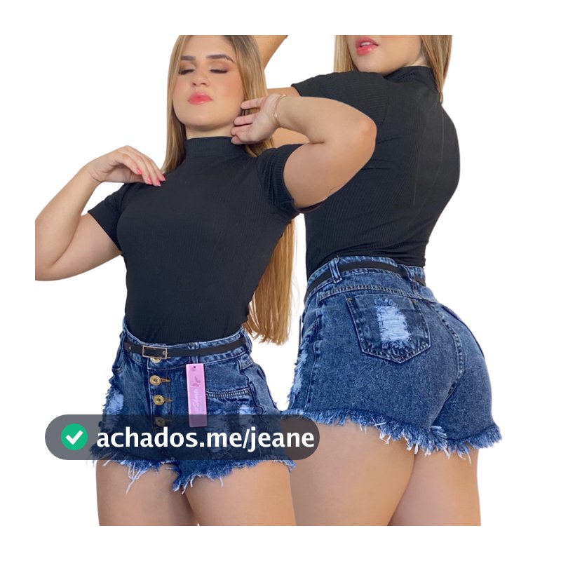 Short Jeans Feminino Empina Bum Bum
