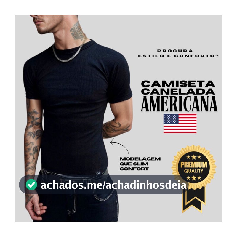 Camiseta Canelada Masculina estilo Americana RAPPER  Blusa  Camisa Slim Justa Ao Corpo