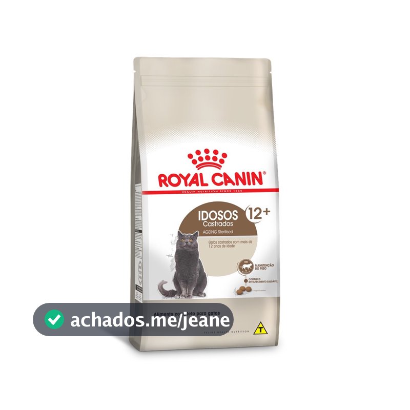 Ração Seca para Gatos Adultos Castrados Acima de 12 Anos 1,5Kg Royal Canin