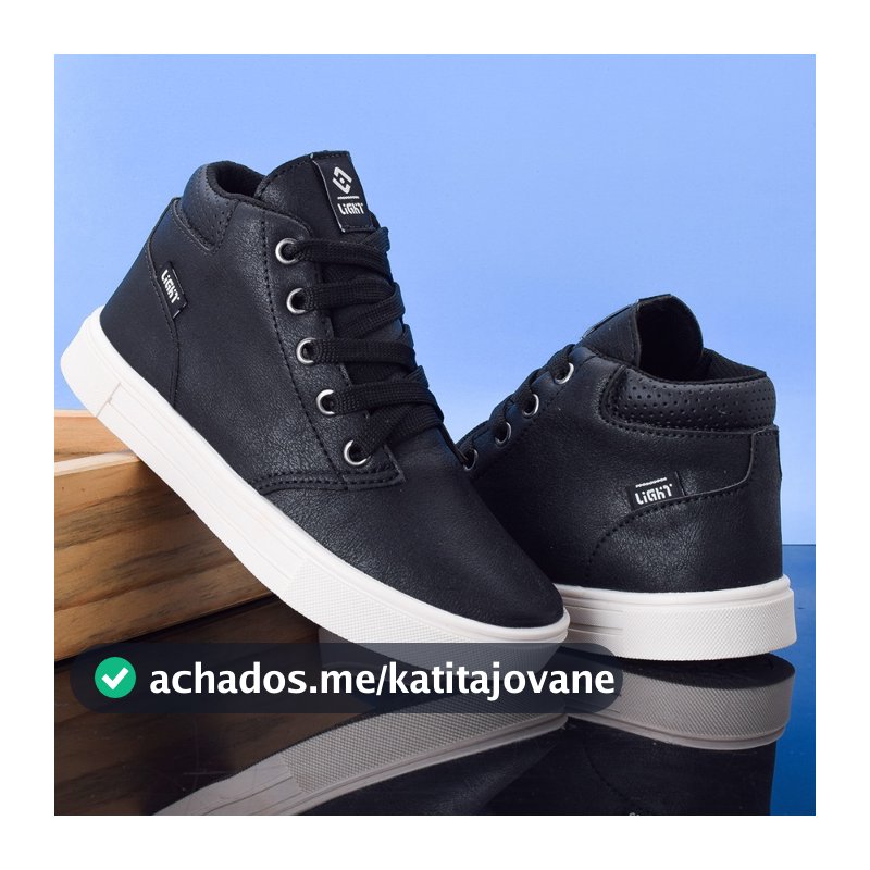 Tenis Botinha Infantil Meninos Casual Cano Alto Confortavel
