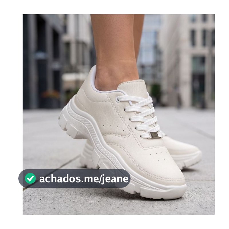 Tênis Feminino Casual Plataforma Chunky, Solado Alto Tratorado, Confortável para o Dia a Dia Envio Imediato