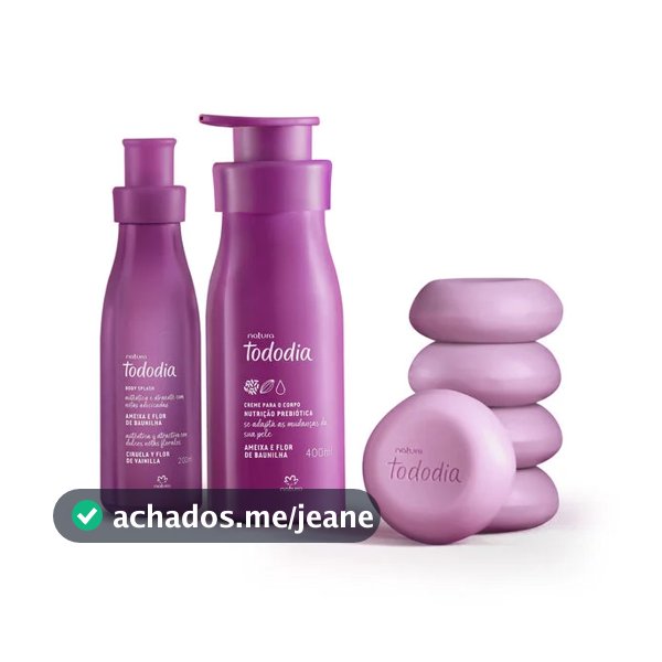 Kit Banho, Hidratação e Perfumação Tododia Ameixa e Flor de Baunilha