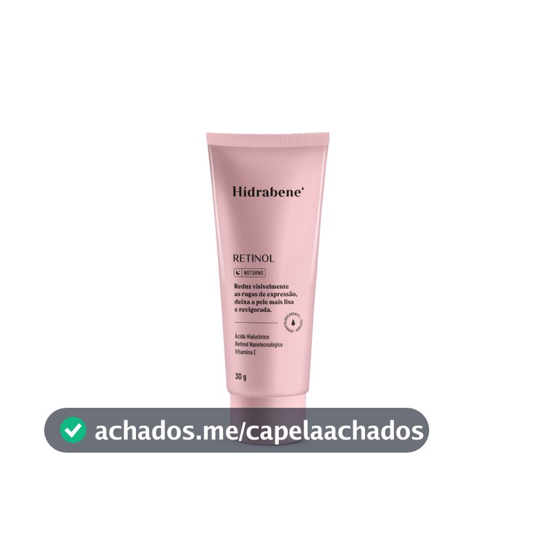 Hidrabene Retinol Noturno Antirrugas com Ácido Hialurônico 30g