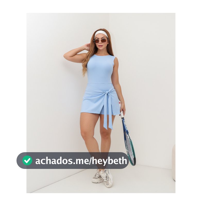 Macaquinhos Feminino Fitness Beach Tennis Regata com Saia Shorts Esportiva Academia SD1996