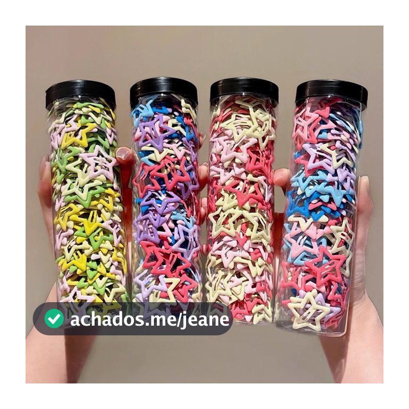 Clips de cabelo de estrela de , acessórios de cabelo Y2K
