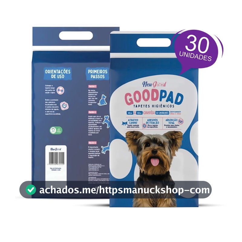 Tapete Higiênico Fralda Cachorro Pet Good Pad 60x60 30un