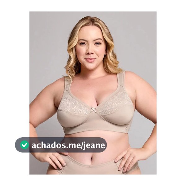 Sutiã Plus Size Reforçado Sustentação Sem Aro Renda Lingerie Premium