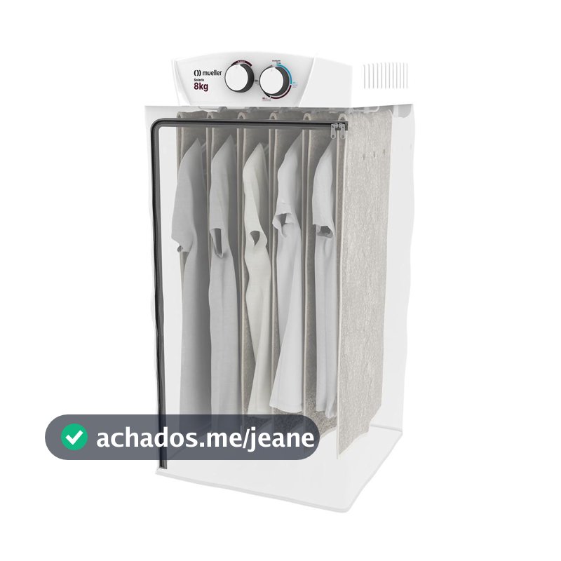 Secadora de Roupa Mueller Solaris 8 kg com timer ar quente e frio 6 varões e 5 cabides