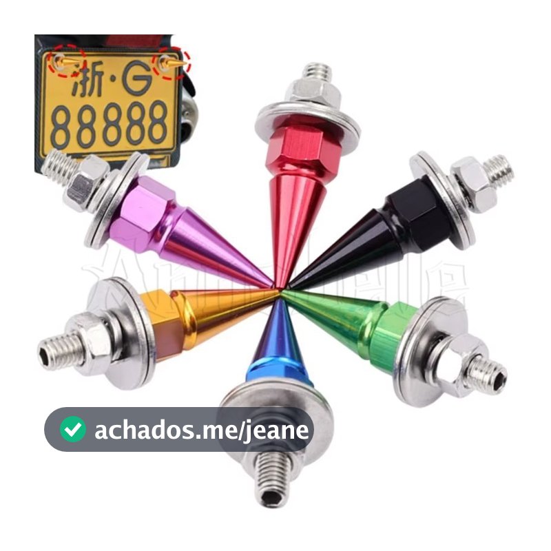 1/2/4 Unidades M6 Parafusos De Fixação De Placa De Carro-Fixos Licença De Motocicleta-Fixadores Universais Automóvel-Por