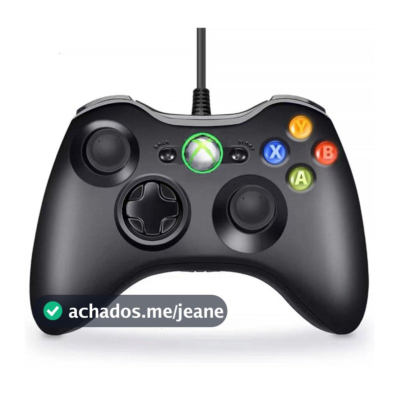 Controle De Xbox 360 Com Fio Para Video Game e PC/ Fat E Pc Joystick Jogo JorgeStore