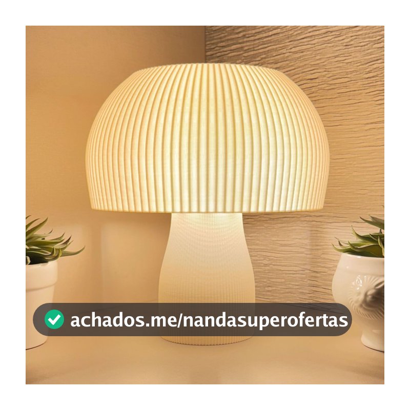 Abajur 🍄 Cogu Mesa Cabeceira Luminária 110V/220V cogumelo quarto sala escritório