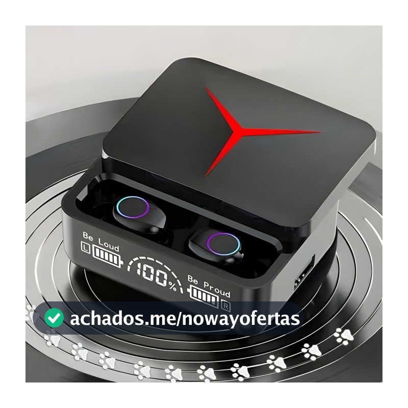 Fone De Ouvido Sem Fio Bluetooth 5.3 Hifi Stereo M90 Pro Gamer Esportivo Touch Case  marisa