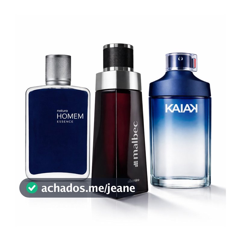 KIT 3 PERFUME MASCULINO HOMEM MALBEC KAIAK 60ML
