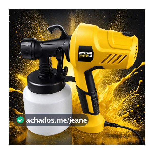 Pistola de Pintura Pulverizador Elétrica, 127V/220V Opcional, Duas Cores, Ideal para Pintura de Móveis e Uso Doméstico