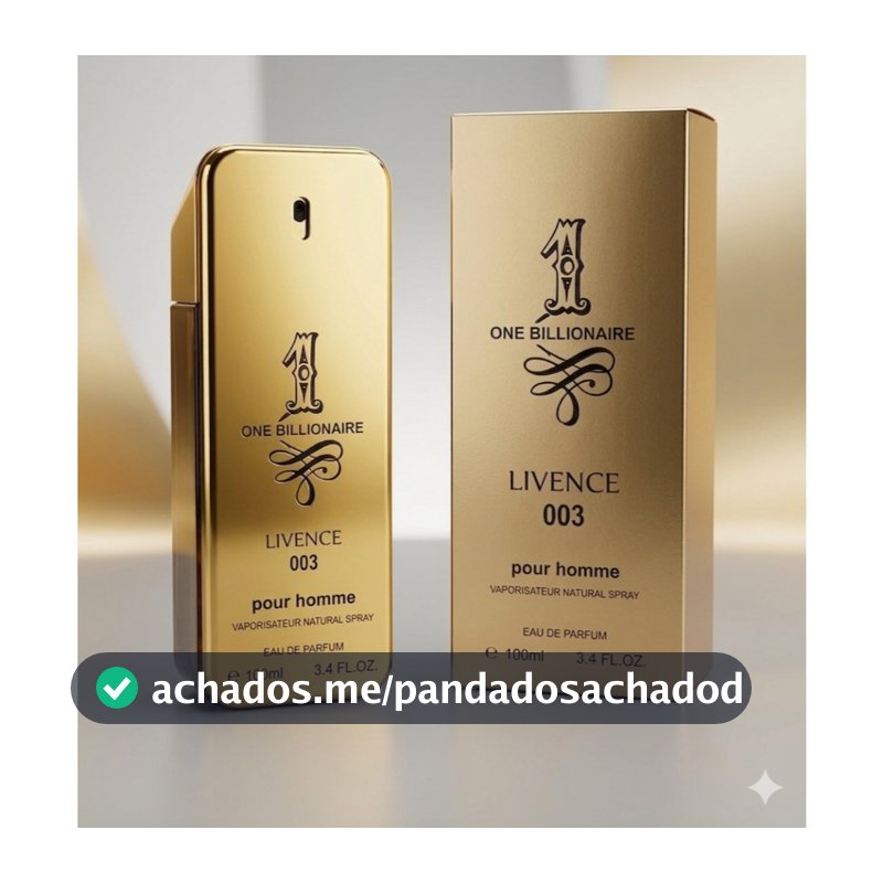 Perfume Masculino  One Biliionare Luxo Gold Livence 003 100ml Fixação Forte