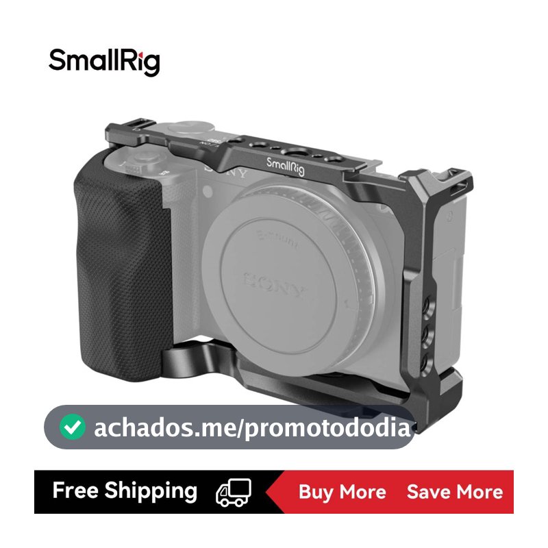Gaiola SmallRig Cage & Com Grip Para Sony ZV-E10 # 3531B 3538B