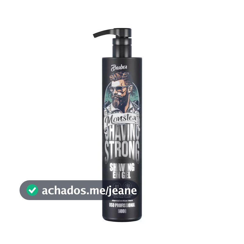 Shaving Gel Barbear Refrescante mentolado Aplicação Transparente 500ml  Pra Fazer Barba Pezinho E Navalhado Hidratante