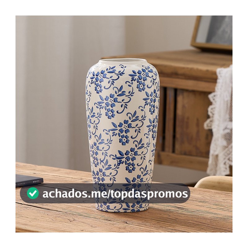 [Venda quente] Vaso de cerâmica de porcelana azul e branca Novo pêndulo retrô chinês Arranjo de flores Hidropônico Plant