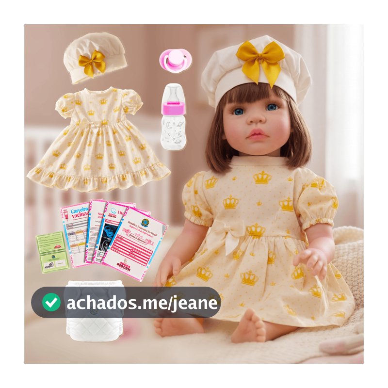 Boneca Bebê Reborn Realista 100% Silicone Menina Original Pode dar Banho