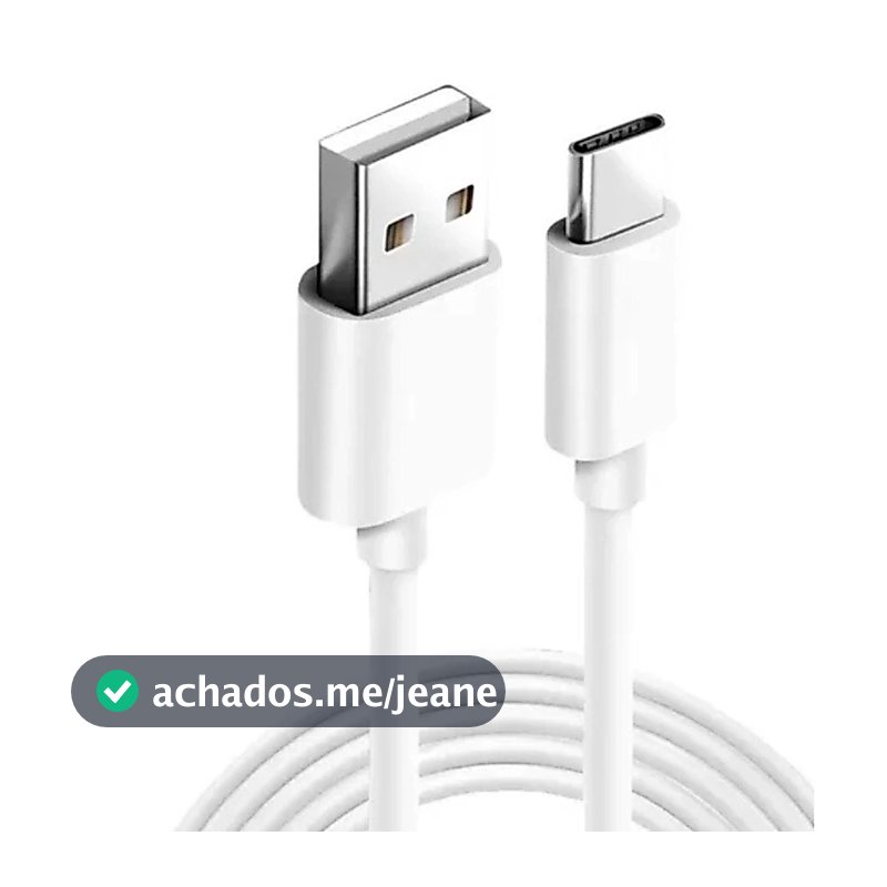Cabo Carregador USB Typo C 1 Metro Para Android Galaxy Xiomi Moto G Carregamento Turbo Reforçado