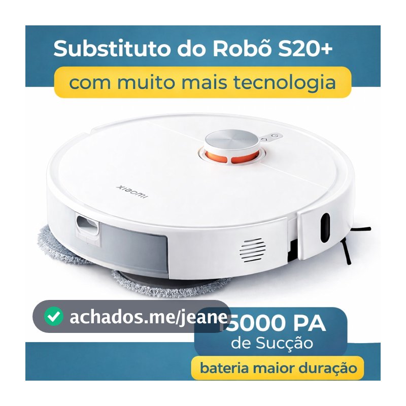 Robô Aspirador Xiaomi S40 Pro Bivolt Alexa Inteligente Automático