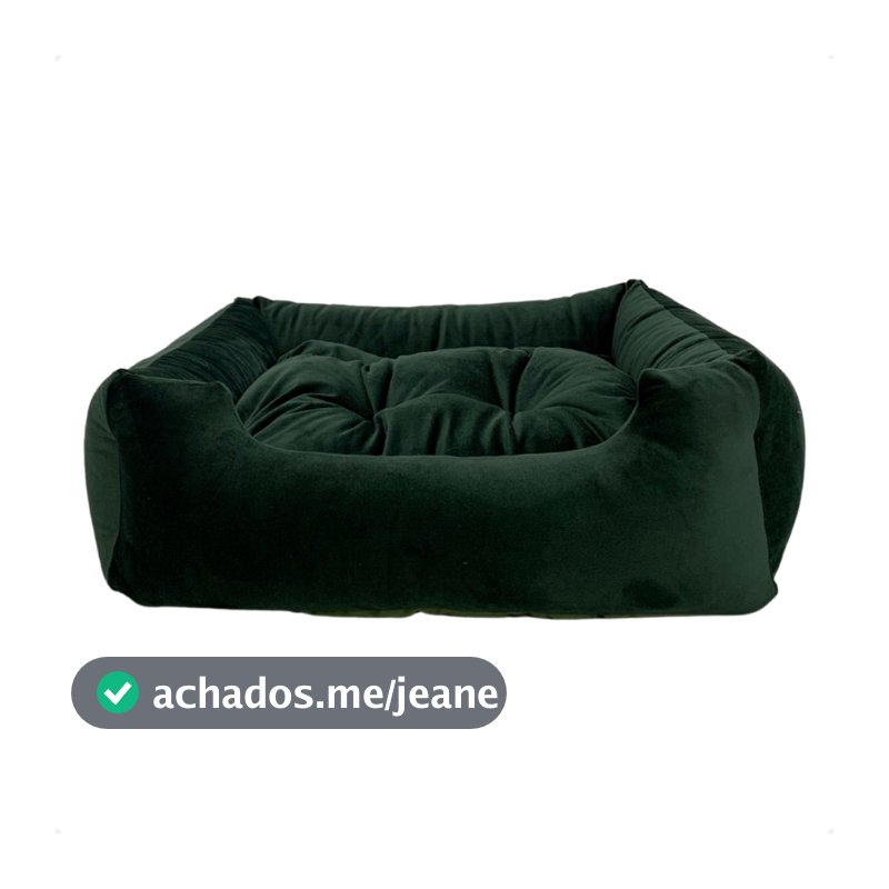 Cama Caminha Pet Suede Enchimento Siliconado e Zíper Removível