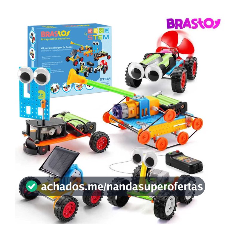 Brastoy Kit de brinquedos robóticos científicos STEM 6 em 1 e 5 em 1